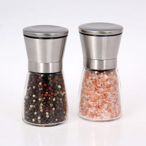 Stainless Steel Salt Spice & Pepper Grinder Set With High Quality Ceramic Core ,Herb Grinder/Herb Mill/Spicy Grinder