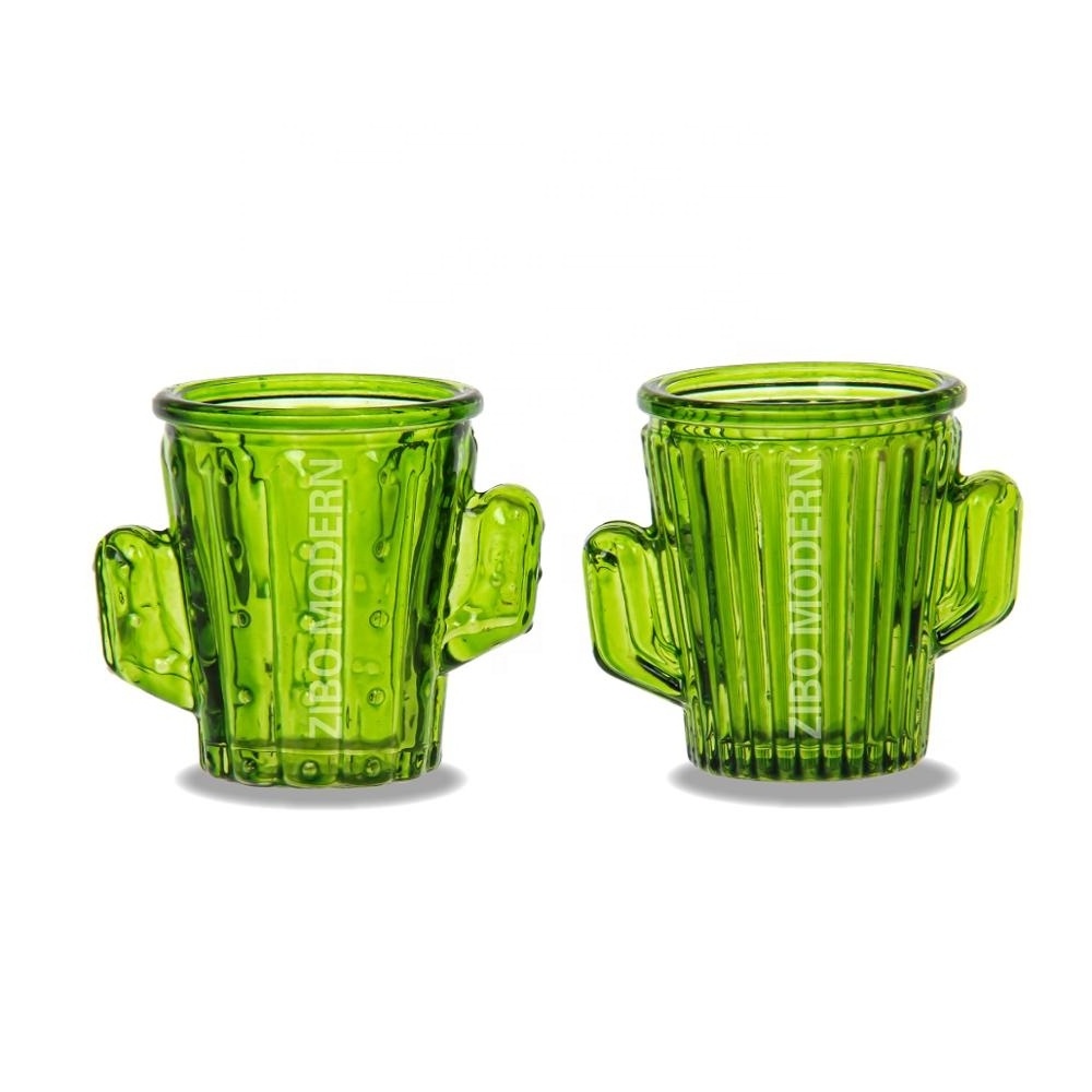 2 oz Cute Cactus Shot Glasses for Cinco de Mayo - Party Supplies - Drinkware - Shot Glasses