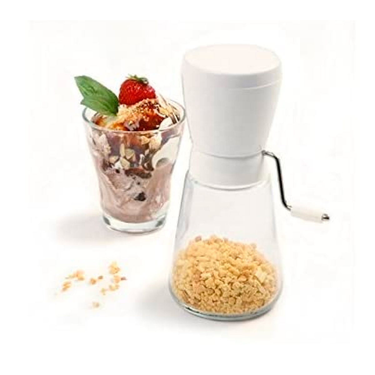 12 Oz / 350 Ml Manual Nut Chopper Grinder  -  Nut Mil