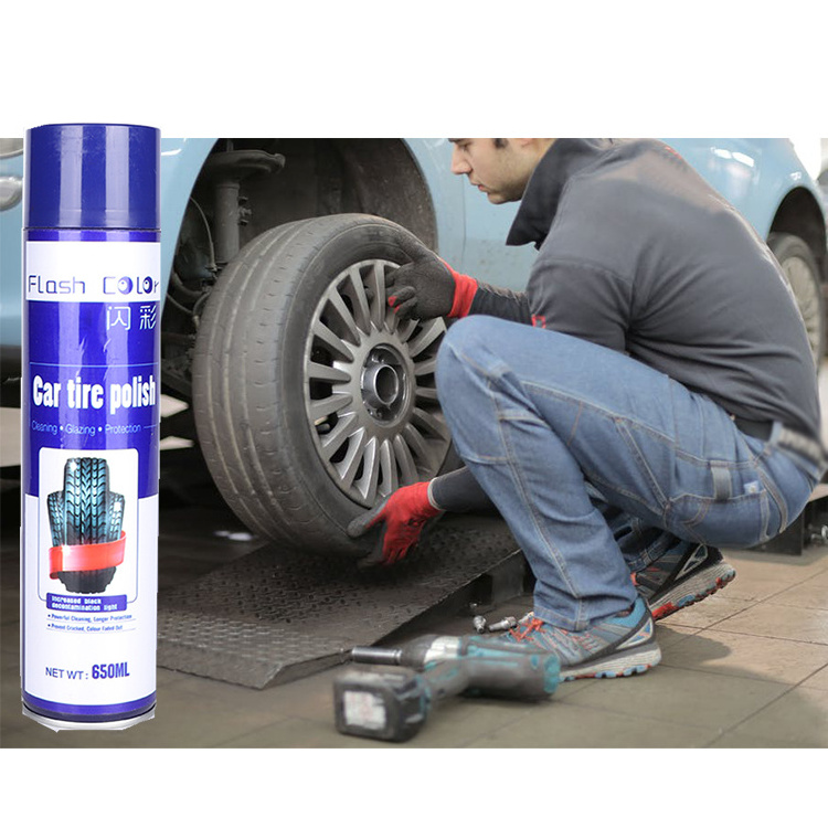 Automobile Tire Polish Spray Factory Wholesale Car Care Tire Clean Spray For Polishing