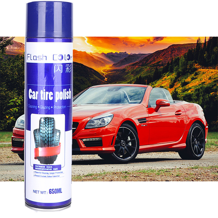 Automobile Tire Polish Spray Factory Wholesale Car Care Tire Clean Spray For Polishing