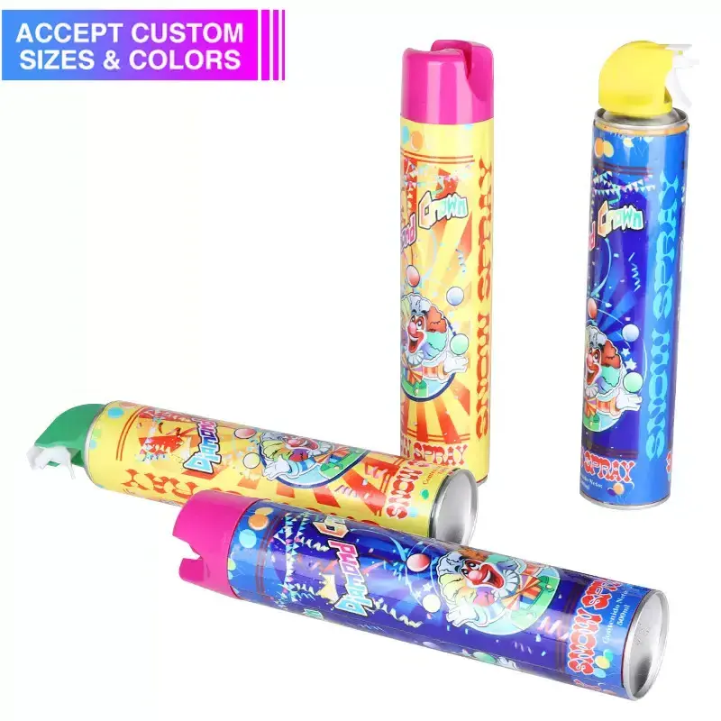 colorful celebrate festival holiday party carnival snow foam spray espuma de nieve carnaval