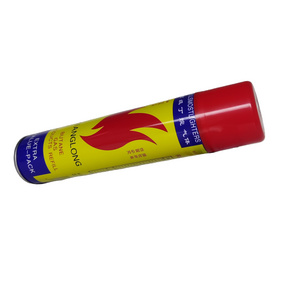 high quality good use effective lasting aerosol spray butane fuel refill and butane lighter gas refill