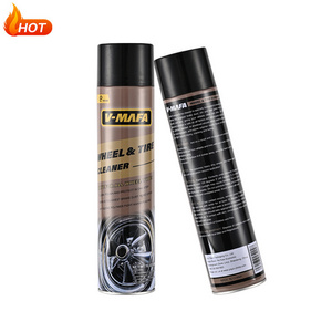 Professional Fast Cleaning Foaming Automobile Shine Polish Chrome Aluminum All Tire Wheel Rim Cleaner Aerosol Spray