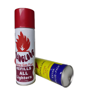 high quality effective lasting aerosol spray butane fuel refill and butane lighter gas refill