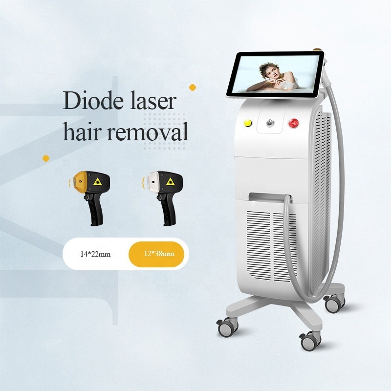 2000W professional Ice Painless Titanium  755 808 1064nm Permanent Diode Laser Hair Removal Machine for Sale