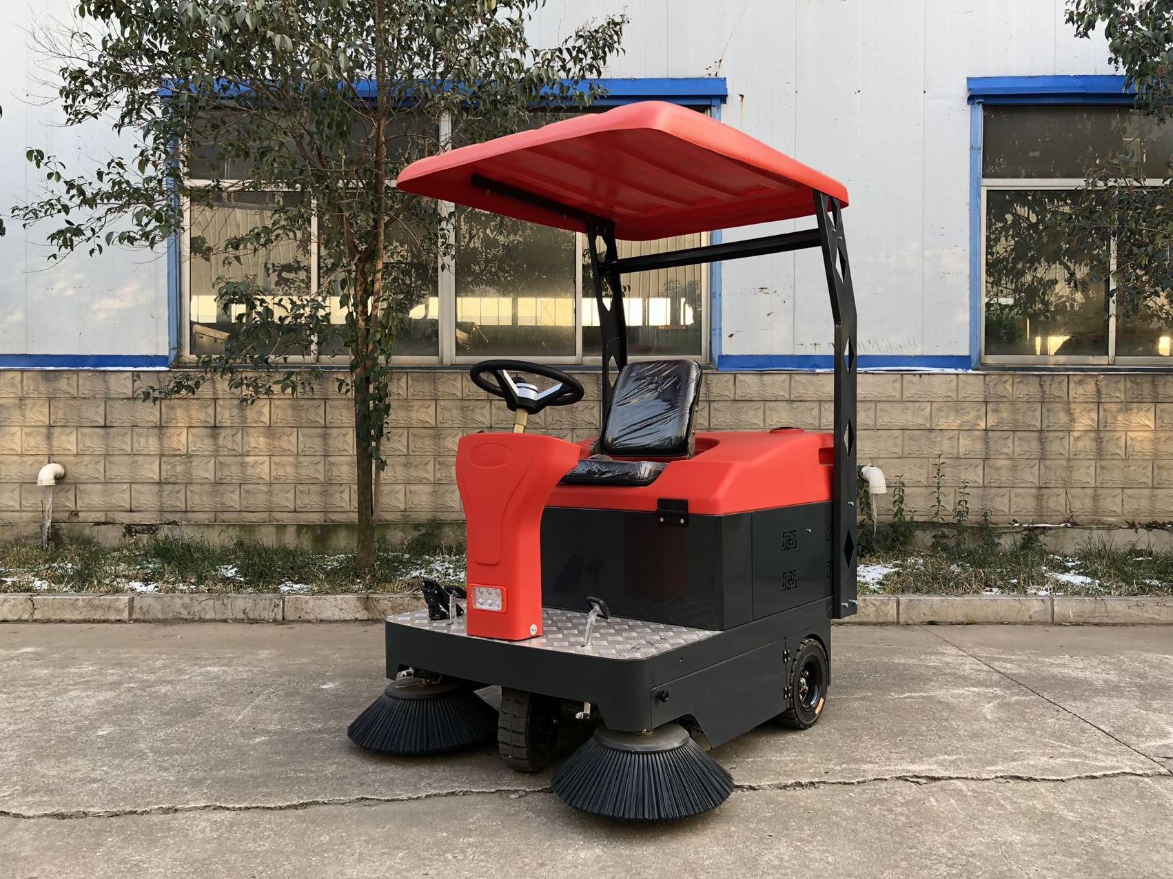 small street sweeper industrial sidewalk sweeper automatic ride on road sweeper floor cleaning machine