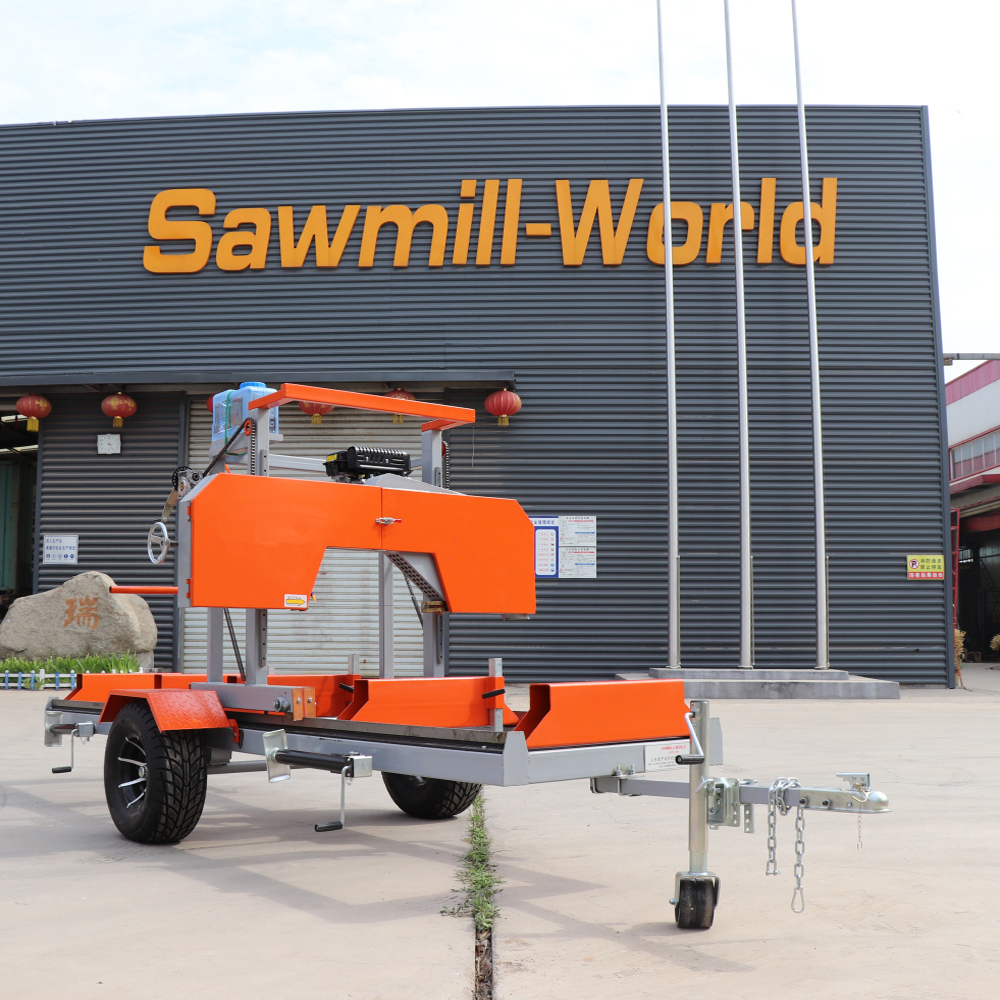 Portable circular swing blade sawmill hydraulic bandsaw sawmill made in China for sale