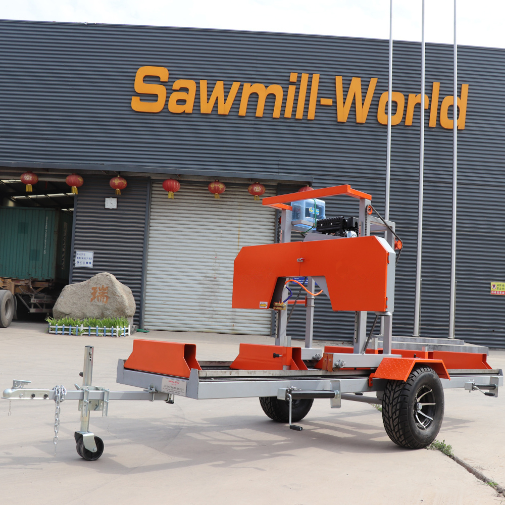 Portable circular swing blade sawmill hydraulic bandsaw sawmill made in China for sale