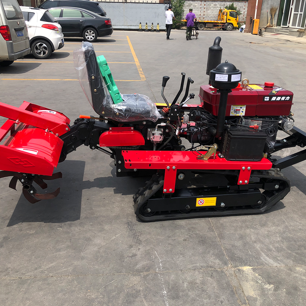 25HP Small Crawler Tractor Farm Orchard  Mini Tractor with Rotary Tiller Plow Various Agricultural Machinery