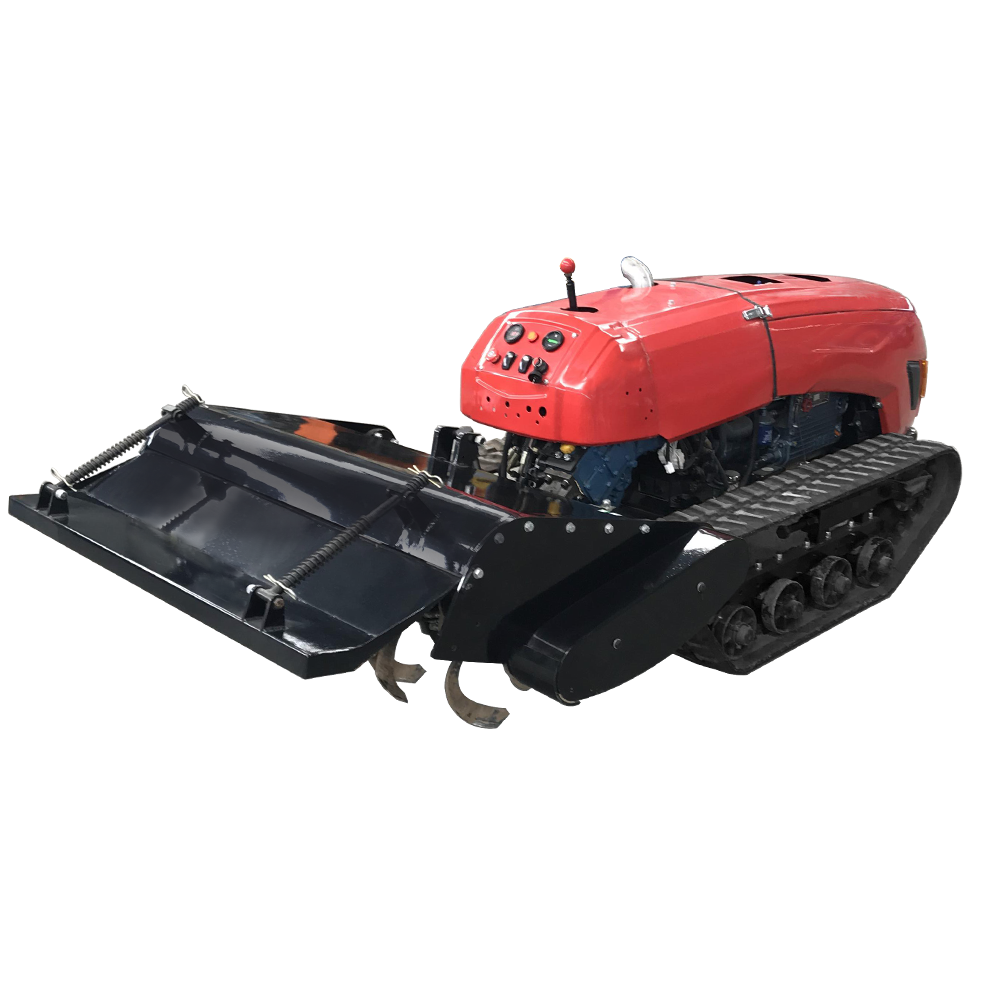 CE EPA certification Ride-on rotary tiller for sale with five functions and electric start  agricultural crawler tractor rotary