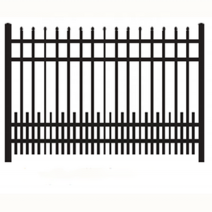 manufacturer Various styles metal fence panels black aluminum wall fence for villa exterior louver