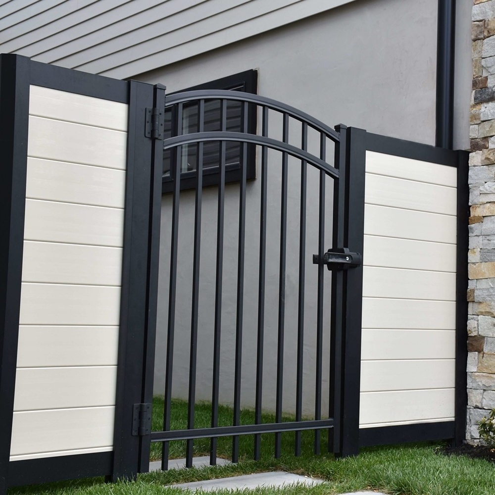 Wholesale Modern Home Garden Metal Fence Panels Used Powder Coated Picket Aluminum Fence Gates