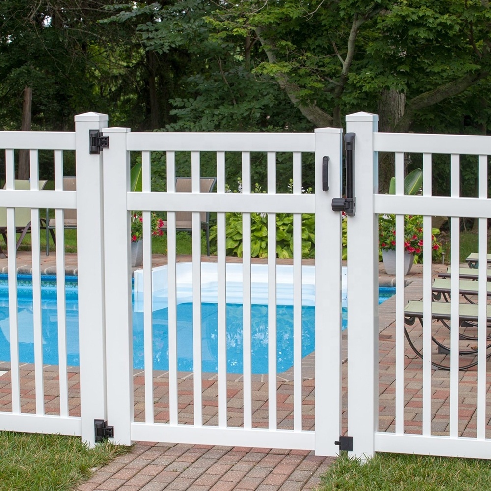 Wholesale Modern Home Garden Metal Fence Panels Used Powder Coated Picket Aluminum Fence Gates