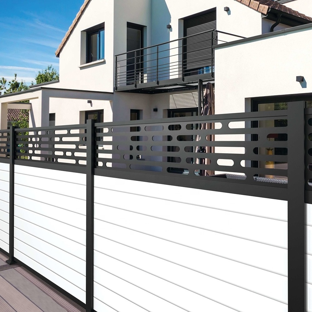 Wholesale Modern Home Garden Metal Fence Panels Used Powder Coated Picket Aluminum Fence Gates