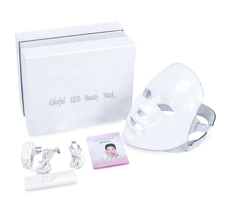 Pro Wireless 7 Color LED Mask for Face Photon Red Light For Healthy Skin Rejuvenation Therapy Facial Skin Care Mask