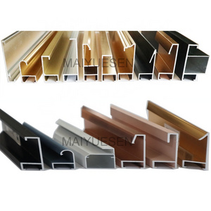 High quality brushed mirror frame aluminum profile snap frame anodizing aluminium photo picture frame profile factory