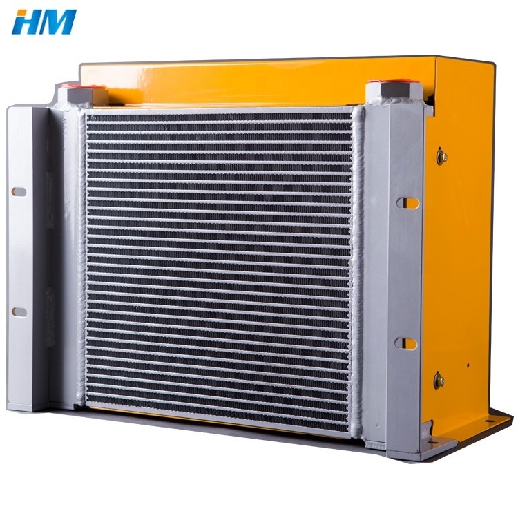 HM AH1490L Free Shipping AH1012T-CA220V Hydraulic Air Cooler AH Series Air-Cooled Aluminum Oil Cooler Fan Heat Exchanger