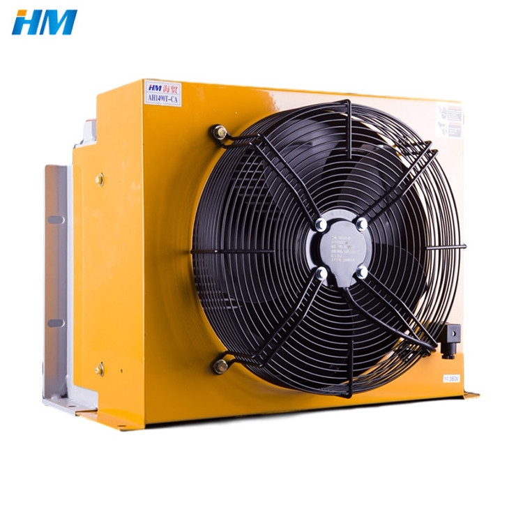 HM AH1490L Free Shipping AH1012T-CA220V Hydraulic Air Cooler AH Series Air-Cooled Aluminum Oil Cooler Fan Heat Exchanger