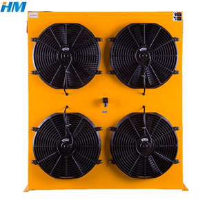 Electric Fan Motor Type Radiator 24V On Sale Air Cooled Plate Fin Heat Exchanger Water / Oil Cooler