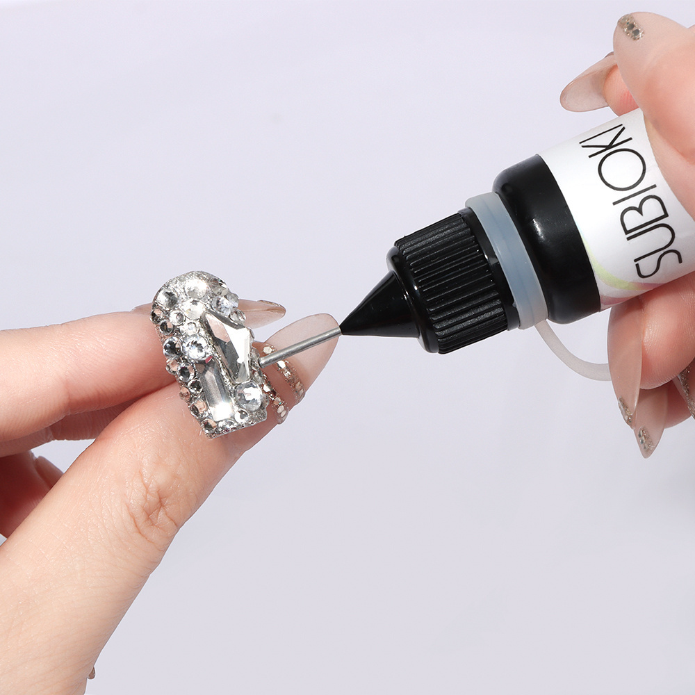 Custom Multi Functional Sticky Gel Nail Rhinestone Glue Gel For Crystal Diamond Decoration