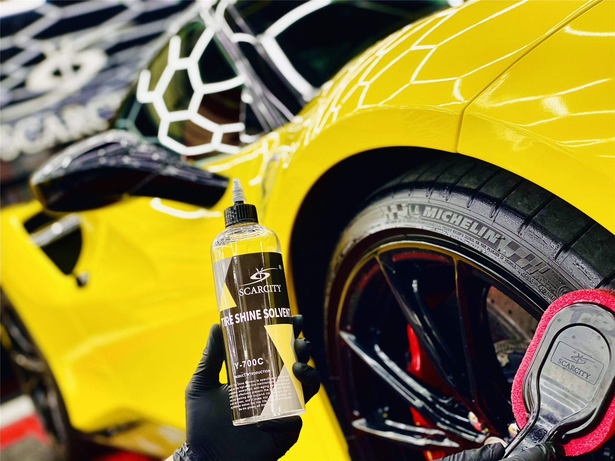 SCARCITY silicone car tire shine spray car care