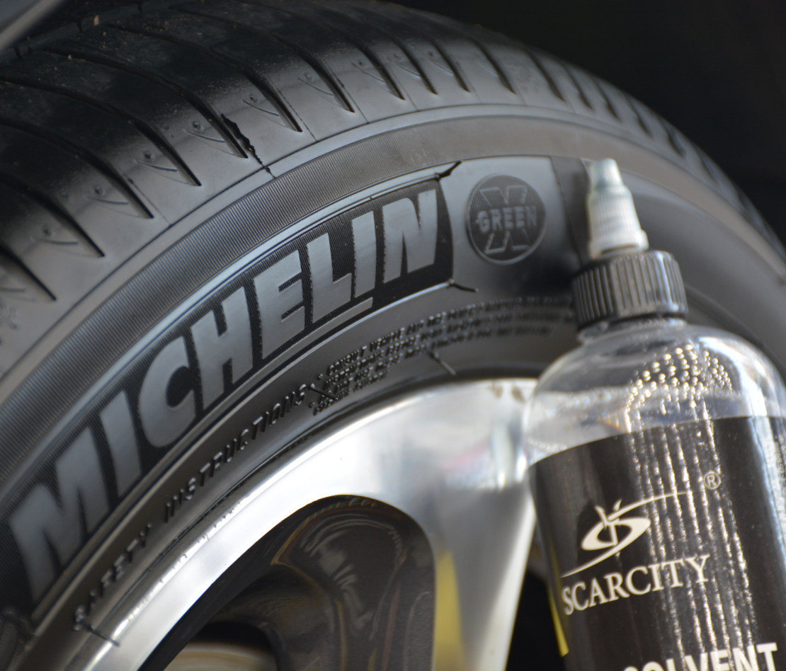 SCARCITY  Tire shine Solvent /aerosol tire shine/water based tire shine