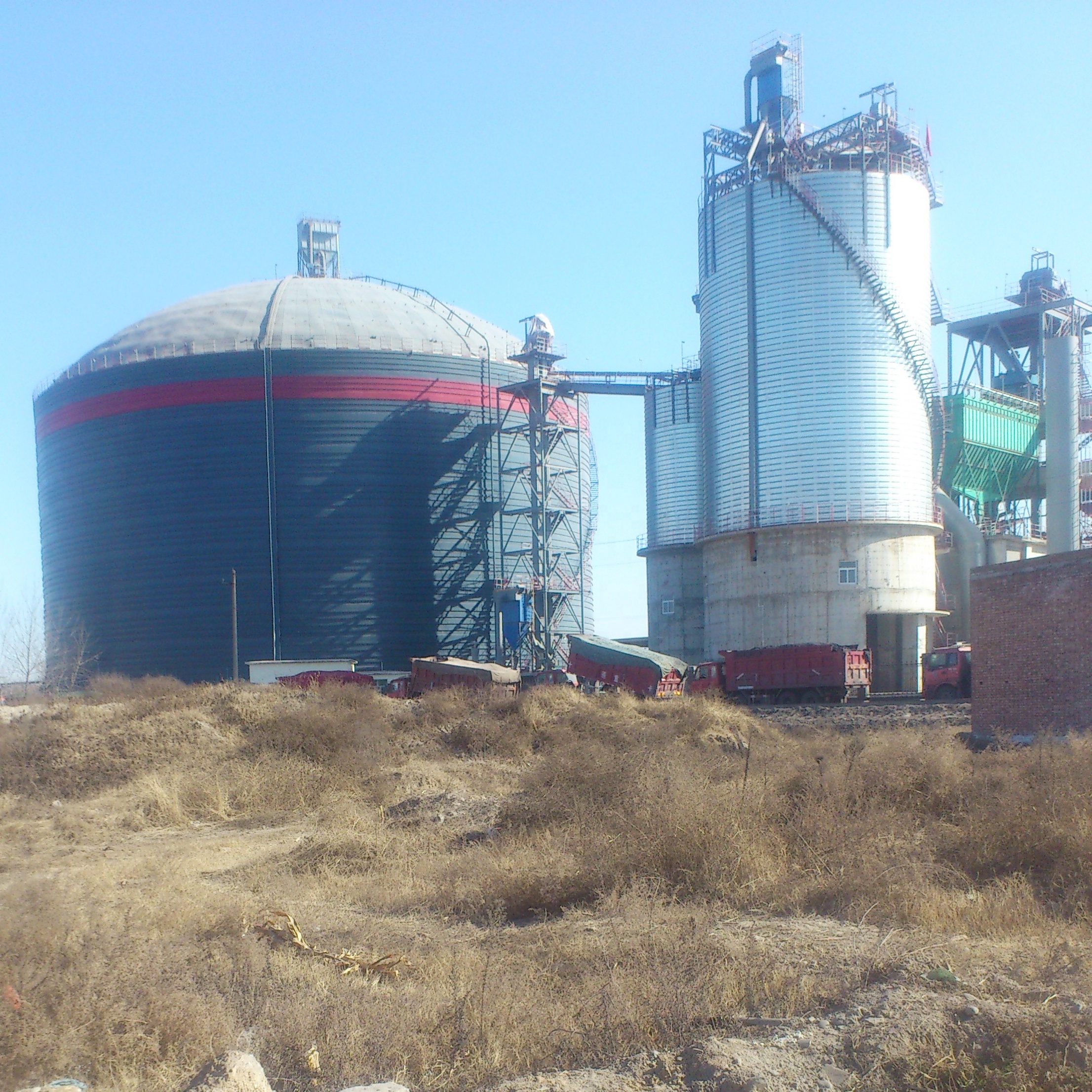 100000 tons large clinker fly ash silo mineral powder cement silo sand gravel silo