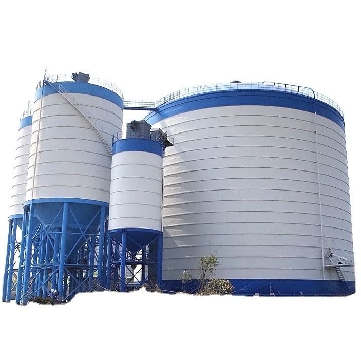 Large cement steel silo 15000 tons cement silo 50000 tons fly ash clinker silo