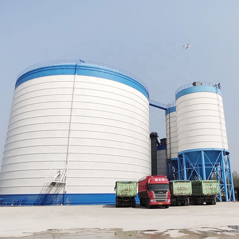 Large 20000 tons cement steel silo 50000 tons clinker silo large welded fly ash silo