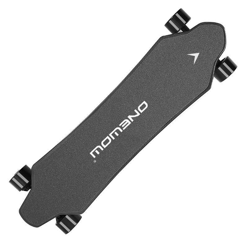 Hot selling fashion 1000w dual hub motor 40km/h PU wheel waterproof electric skateboard with carbon fiber deck