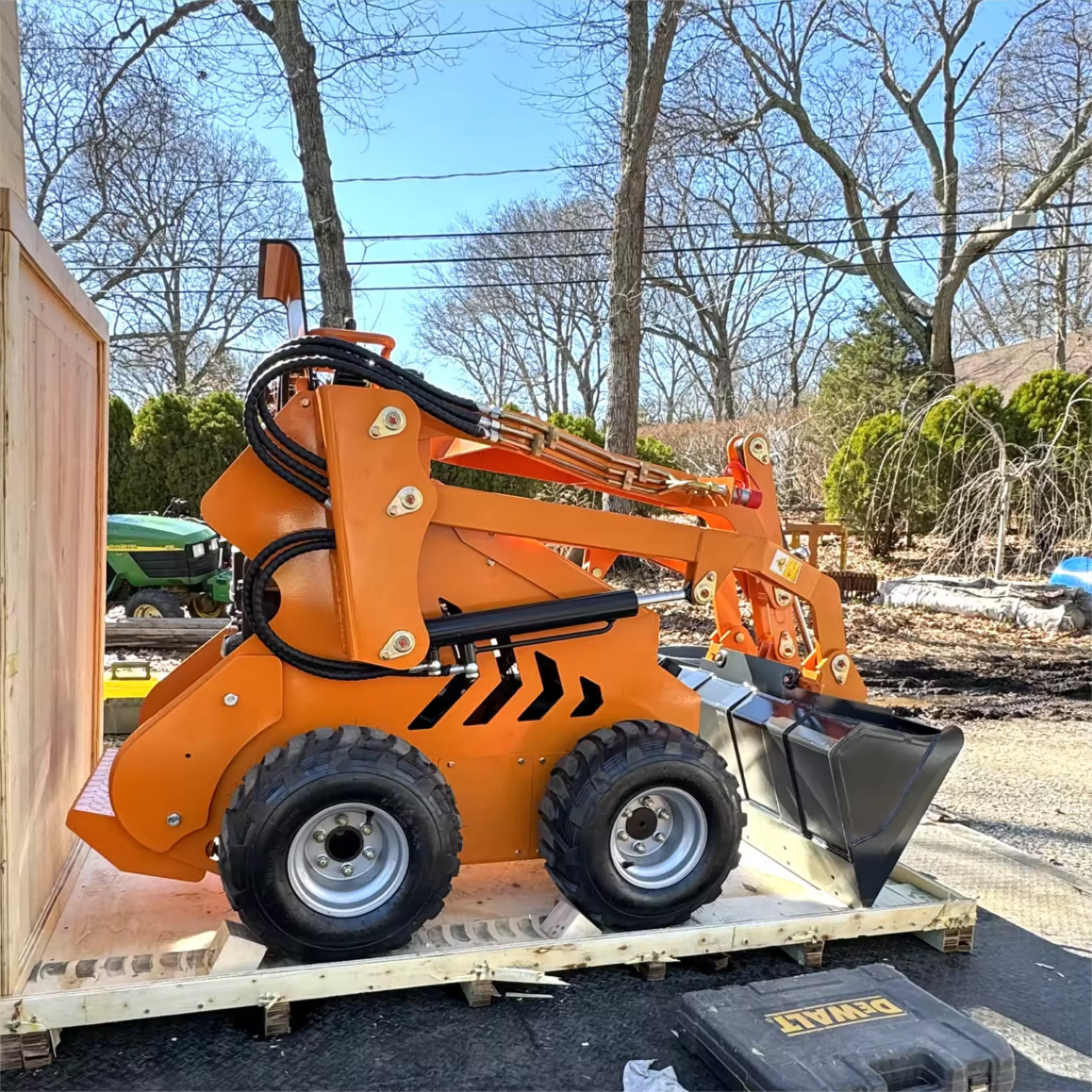 Free Shipping track/wheel skid steer loader big power 23hp 25hp used skid steer loader front end mini skid steer loader for sale