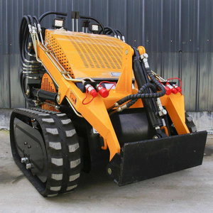 Cheapest EPA EURO5 skid steer bucket Mini Loader stand on skid steer over the tire tracks