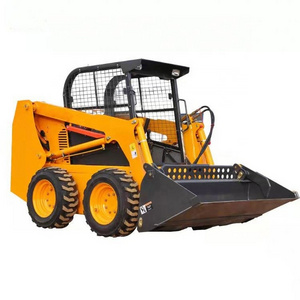 Used Mini Skid Steer Loader Bobcat 1 ton wheel small skid steer mini loader with bucket