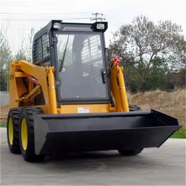 Used Mini Skid Steer Loader Bobcat 1 ton wheel small skid steer mini loader with bucket