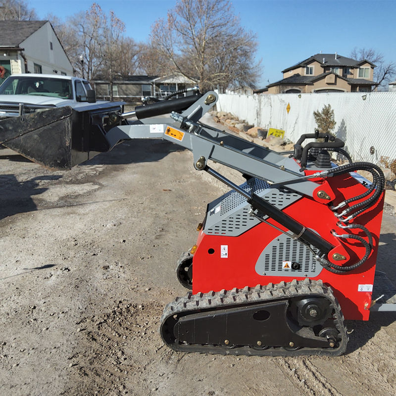 Free Shipping Mini EPA CE Electric skid steer loader with attachments skid steer post driver for sale