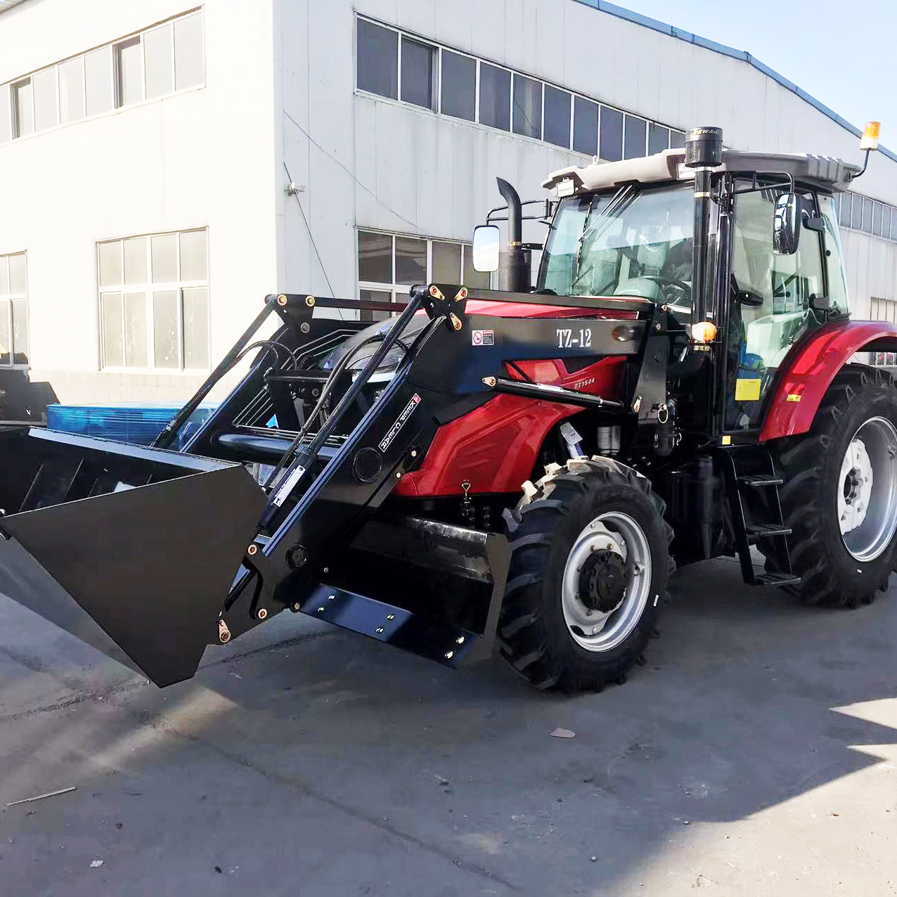 China New Design 4*4 multi function compact 80/90/100/110 high power tractor farm tractor with bucket damper