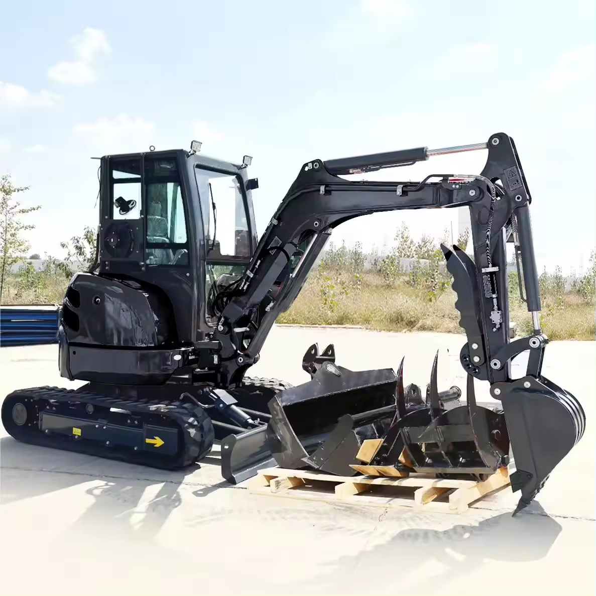 New 2.0 ton operating weight mini digger excav mini crawler excavator earth-moving machinery mini excavator for sale with Cab