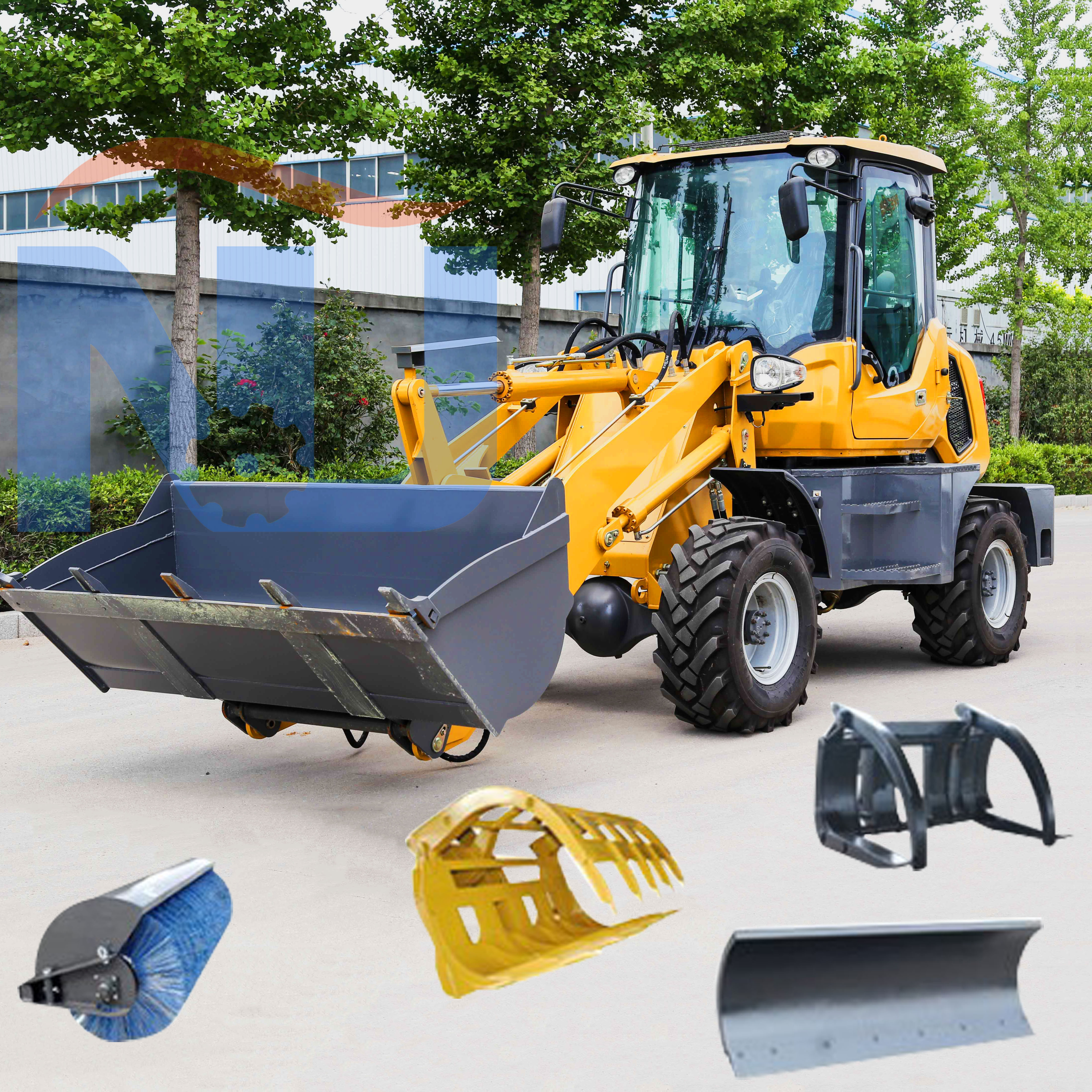 Wheel loader engine wheel loader backhoe small wheel loader Earth moving Machinery for sale