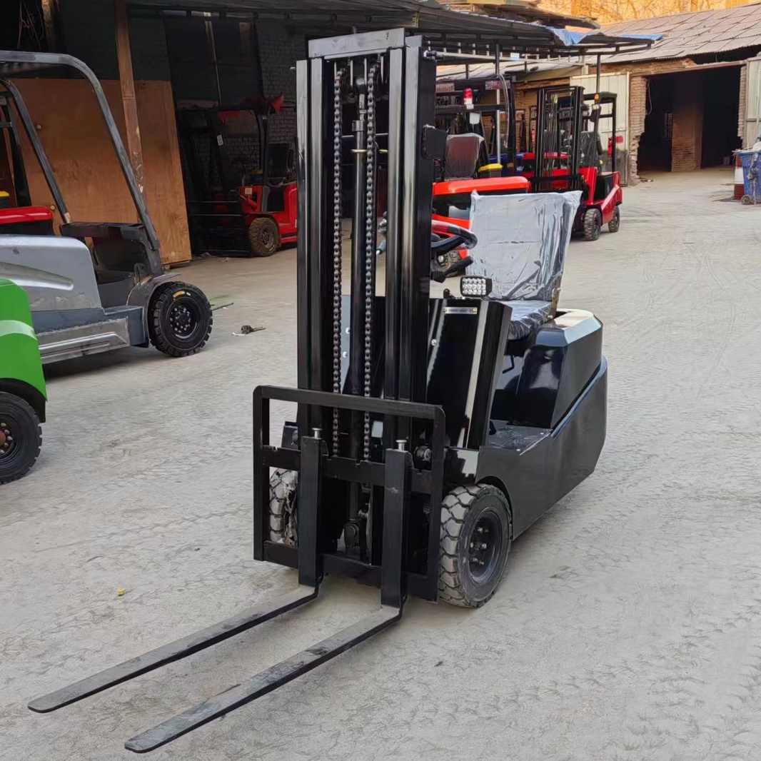 CE EPA Chinese 0.5 ton Hand Powered Forklift Fork-lift Truck full electric pallet stacker 500kg forklift