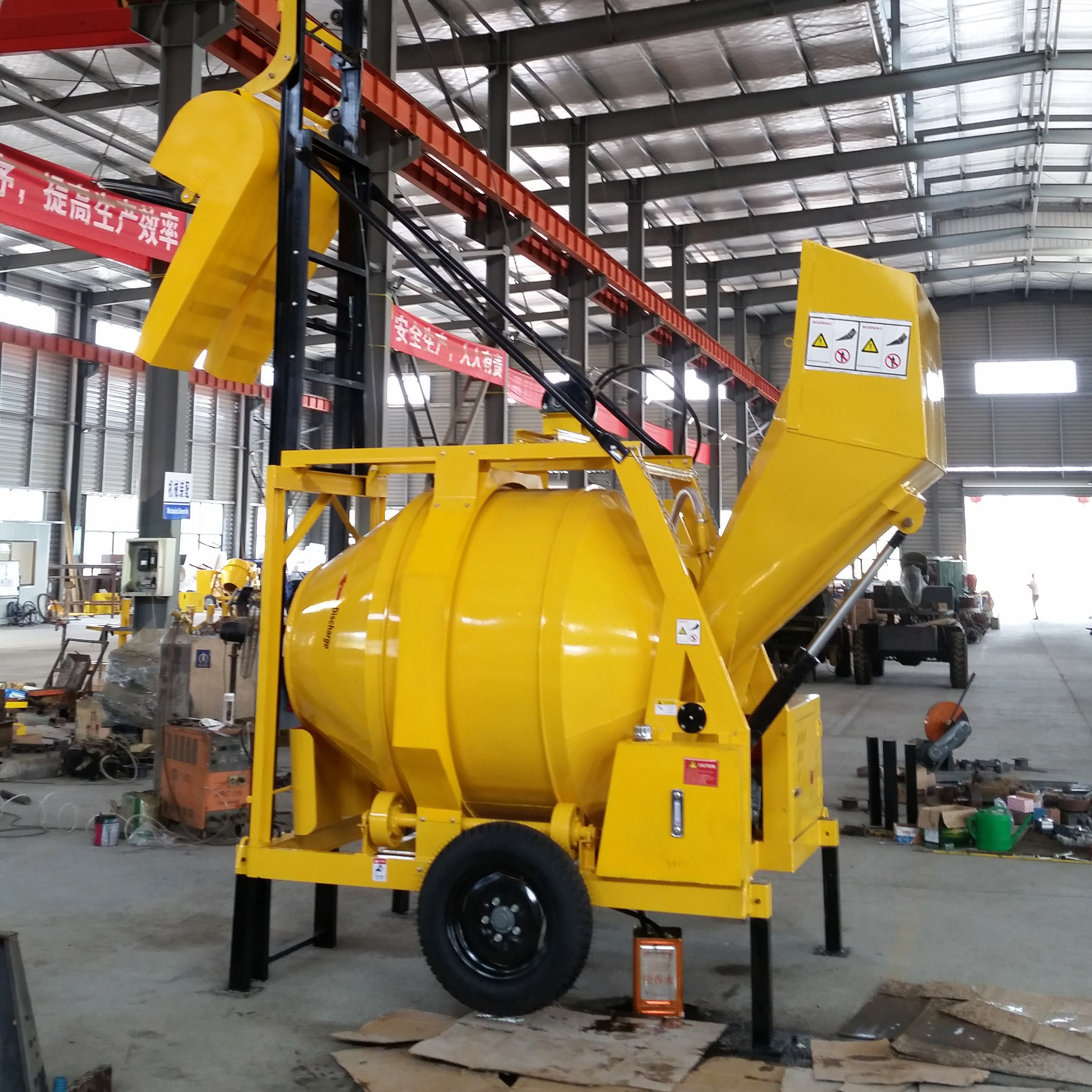 Cheapest 2 yard big vertical concrete mixer and pump combination concrete mixer 500 750 litre for sale