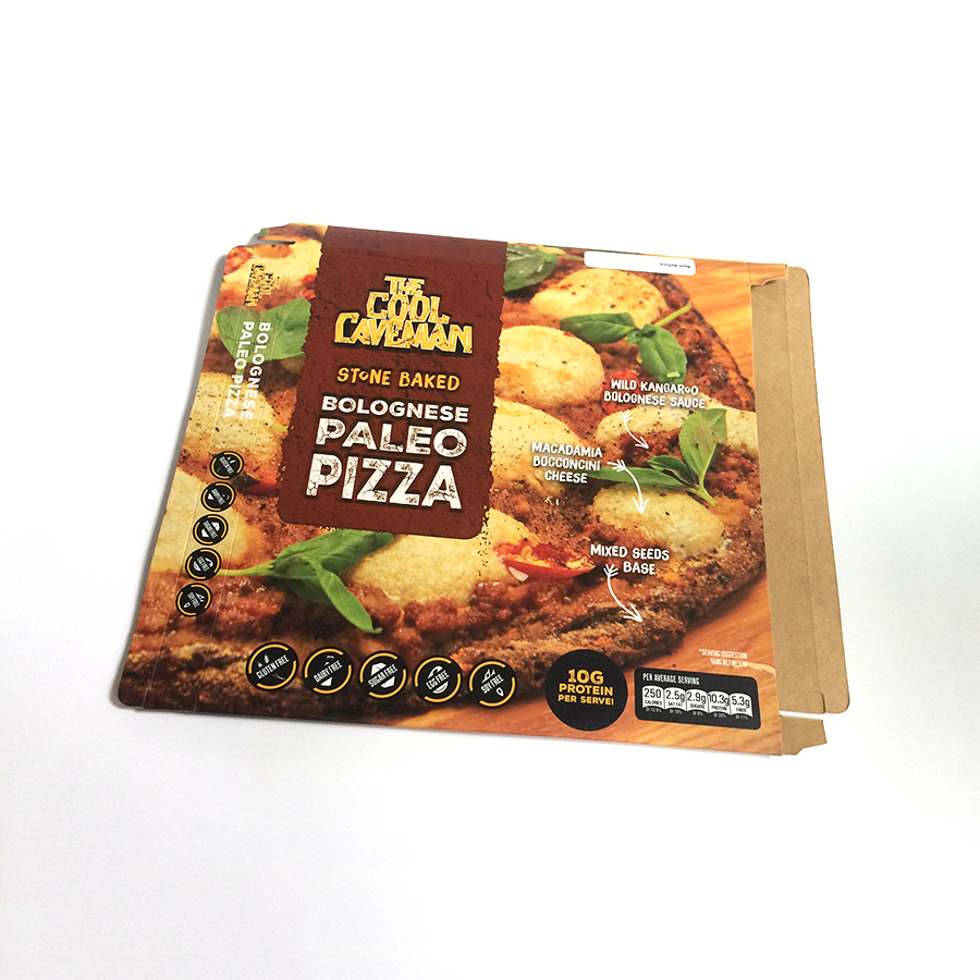 Wholesale custom eco-friendly folding brown paper pizza burger boxes