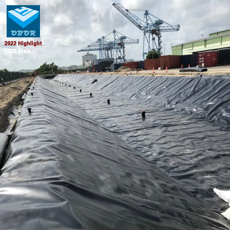 1.5 mm 2 mm high quality HDPE geomembrane inground pond liners for the anti seepage lining projects