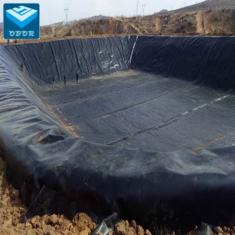 Hdpe Geomembrane 0.5mm 0.75mm Price Agricultural Hdpe Fish Pond Liner Shrimp Farming Waterproofing Films Plastic Sheet