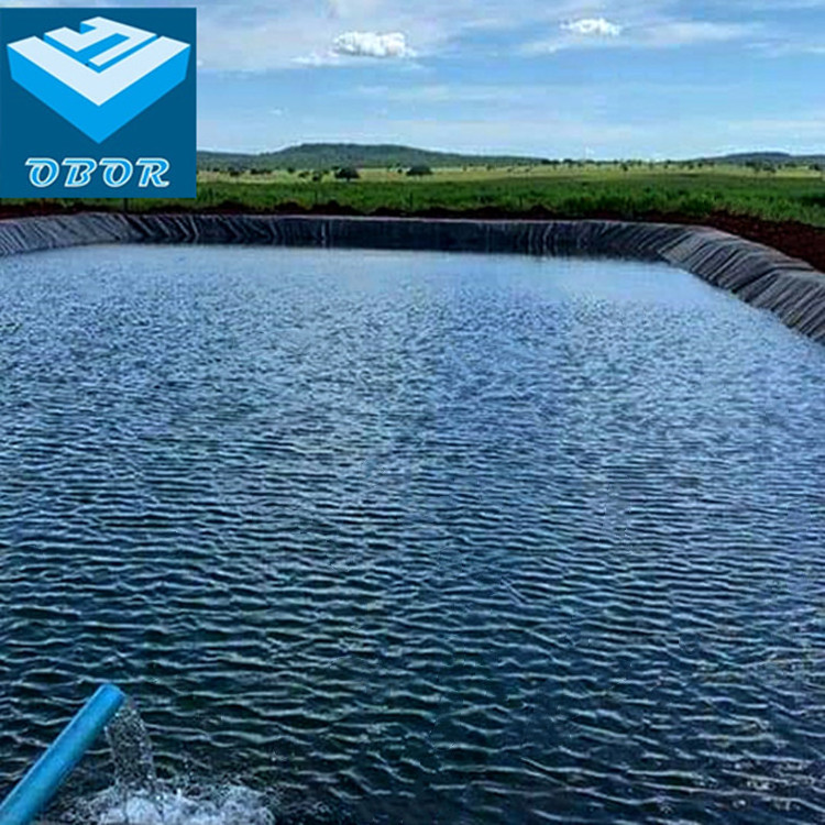 OBOR HDPE EPDM Geomembrane 0.3mm0.5mm0.75mm1.0mm1.5mm Dam Pond liner for Fish Farm Pond Dam Tank Geomembrane Liner