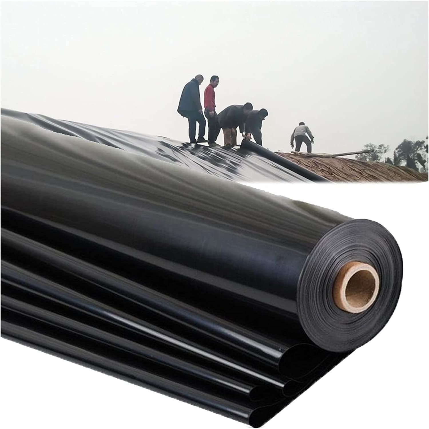 epdm Pond liner 45mil 60mil 30mil geomembrane waterproof membrane  EPDM rubber sheet