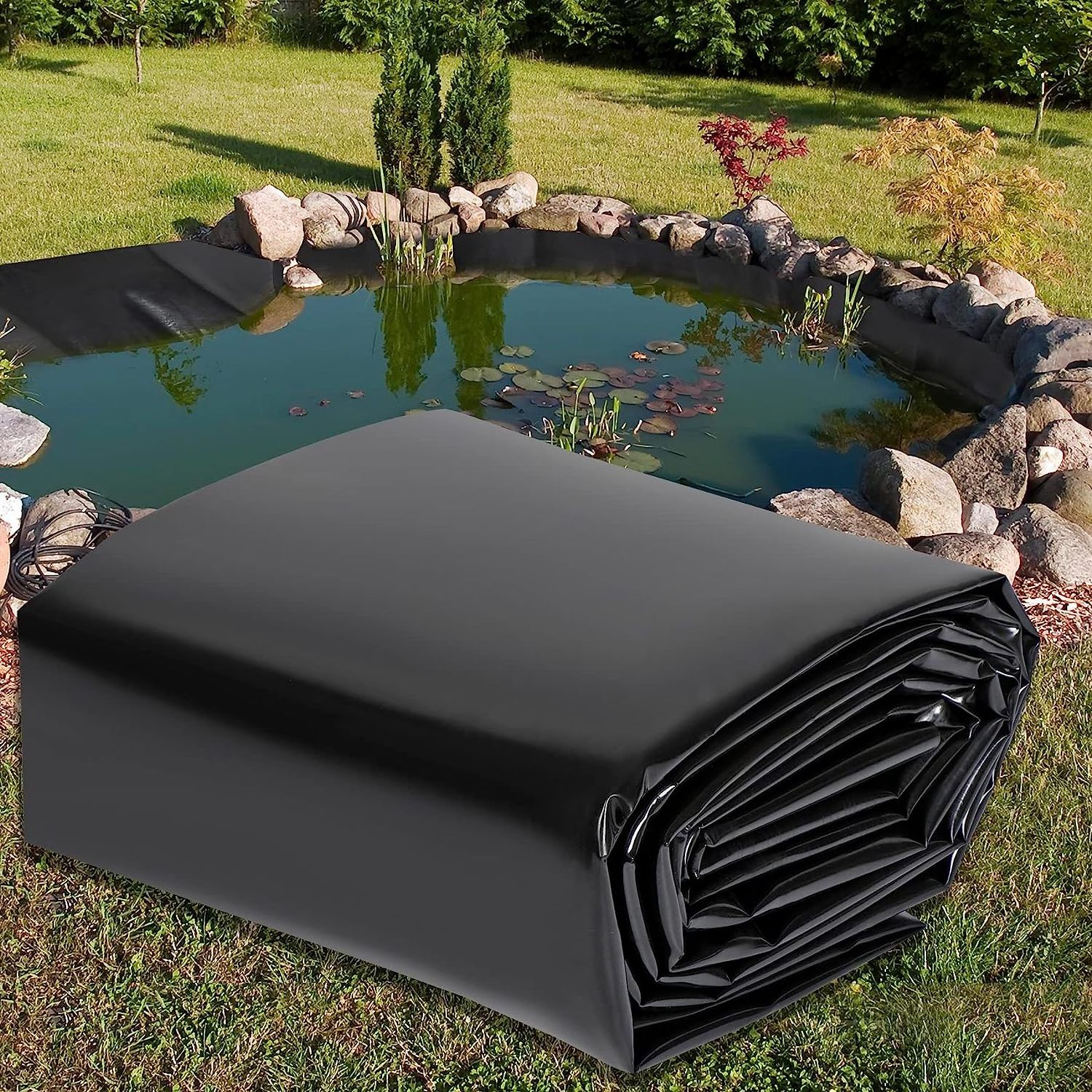 epdm Pond liner 45mil 60mil 30mil geomembrane waterproof membrane  EPDM rubber sheet