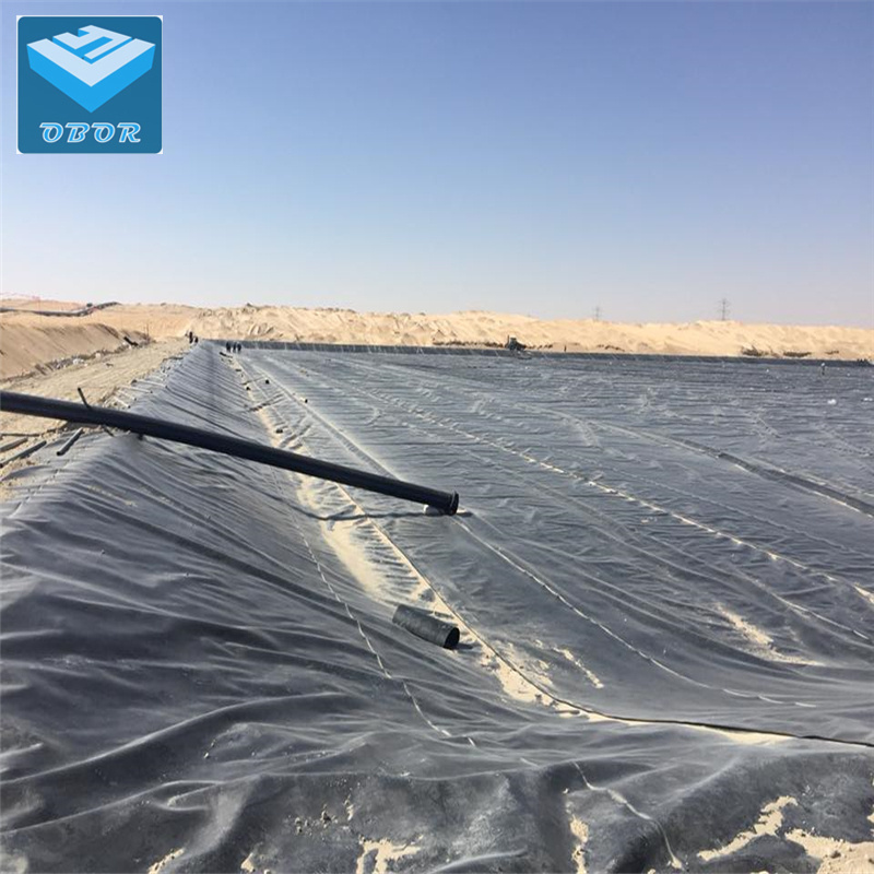 Hdpe Geomembrane 0.5mm 0.75mm Price Agricultural Hdpe Fish Pond Liner Shrimp Farming Waterproofing Films Plastic Sheet