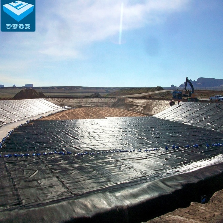 HDPE Geomembrane  Aquaculture smooth surface dam liner film  fish pond liner Geomembrane