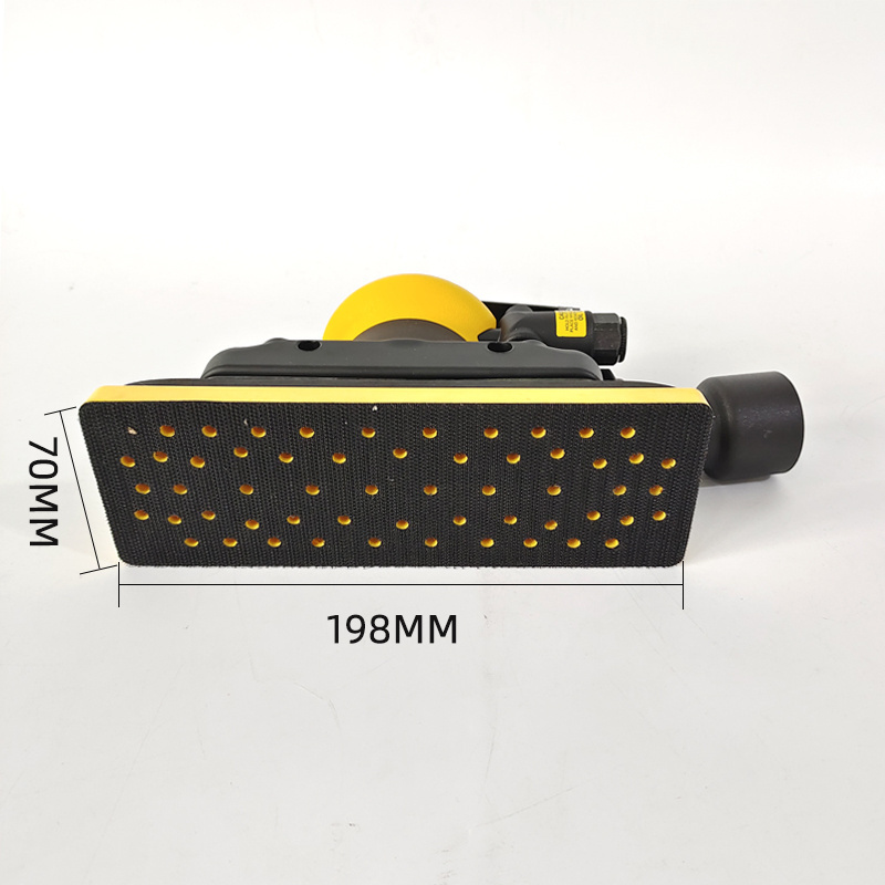 7*198mm Hight Efficiency Pneumatic Square grinder Air Orbital Sander Tool For polishing machine car